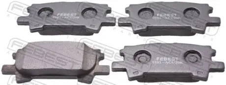 Комплект тормозных колодок, дисковый тормоз FEBEST 0101ACU20R