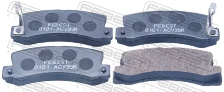 Комплект тормозных колодок, дисковый тормоз FEBEST 0101ACV35R