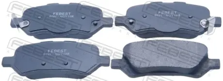 Комплект тормозных колодок, дисковый тормоз FEBEST 0101AGV10R