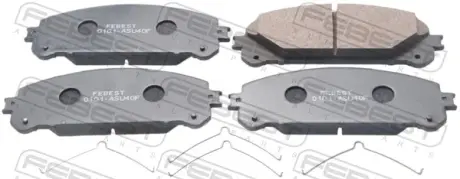Комплект тормозных колодок, дисковый тормоз FEBEST 0101ASU40F