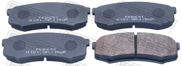 Комплект тормозных колодок, дисковый тормоз FEBEST 0101GRJ150R (фото 1)