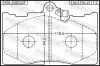 Комплект тормозных колодок, дисковый тормоз FEBEST 0101GSE22F (фото 2)