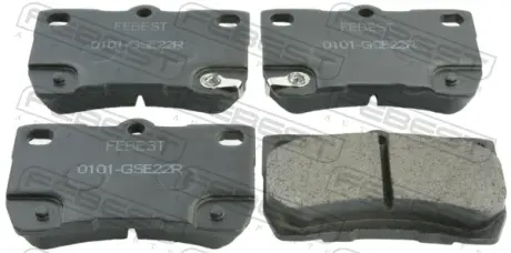 Комплект тормозных колодок, дисковый тормоз FEBEST 0101GSE22R