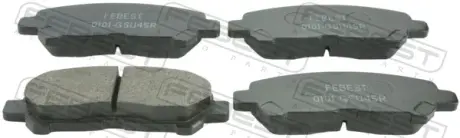 Комплект тормозных колодок, дисковый тормоз FEBEST 0101GSU45R