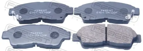 Комплект тормозных колодок, дисковый тормоз FEBEST 0101GX100F