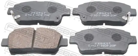 Комплект тормозных колодок, дисковый тормоз FEBEST 0101NCP20F
