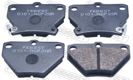 Комплект тормозных колодок, дисковый тормоз FEBEST 0101NCP20R