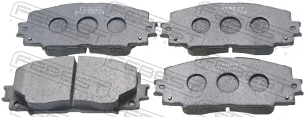 Комплект тормозных колодок, дисковый тормоз FEBEST 0101NSP130F (фото 1)