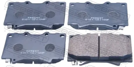Комплект тормозных колодок, дисковый тормоз FEBEST 0101UZJ100F