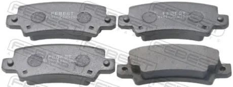 Комплект тормозных колодок, дисковый тормоз FEBEST 0101ZZE120R
