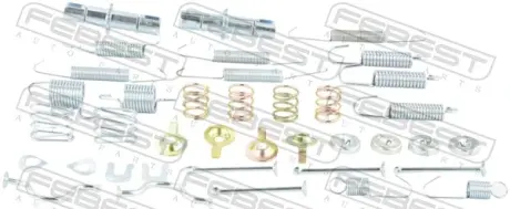 Пружинка тормозных колодок FEBEST 0104GRJ150RKIT