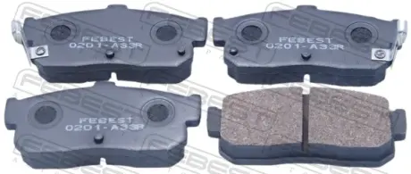 Комплект тормозных колодок, дисковый тормоз FEBEST 0201A33R