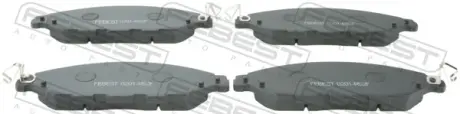 Колодки тормозные передние FEBEST 0201R52F