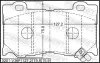 Комплект тормозных колодок, дисковый тормоз FEBEST 0201V36F (фото 2)