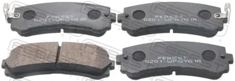 Комплект тормозных колодок, дисковый тормоз FEBEST 0201WFGY61R
