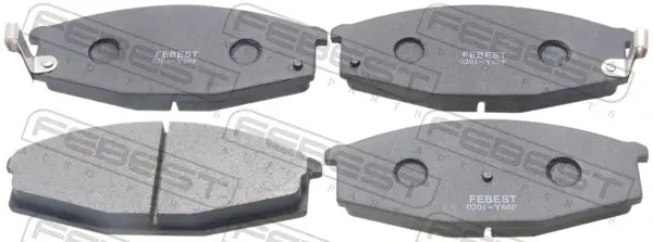 Комплект тормозных колодок, дисковый тормоз FEBEST 0201Y60F (фото 1)
