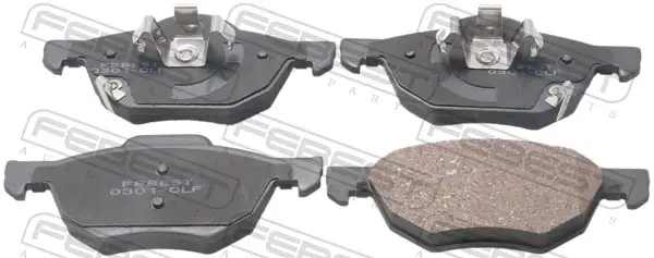 Комплект тормозных колодок, дисковый тормоз FEBEST 0301CLF (фото 1)