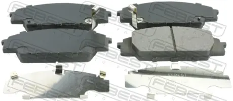 Комплект тормозных колодок, дисковый тормоз FEBEST 0301FD2F
