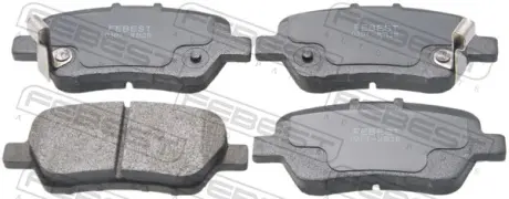 Комплект тормозных колодок, дисковый тормоз FEBEST 0301RB2R