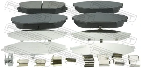 Колодки тормозные передние комплект FEBEST 0301YD1F