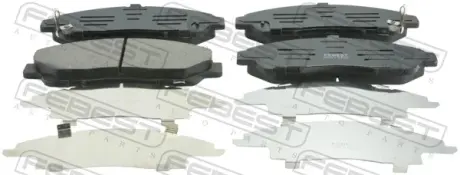 Комплект тормозных колодок, дисковый тормоз FEBEST 0301YD2F
