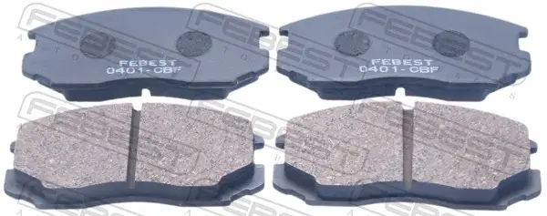 Комплект тормозных колодок, дисковый тормоз FEBEST 0401CBF (фото 1)