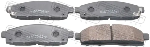 Комплект тормозных колодок, дисковый тормоз FEBEST 0401KB4TF (фото 1)