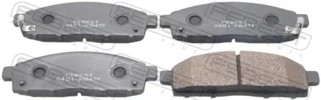 Комплект тормозных колодок, дисковый тормоз FEBEST 0401KB4TF