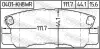 Комплект тормозных колодок, дисковый тормоз FEBEST 0401KH8WR (фото 2)