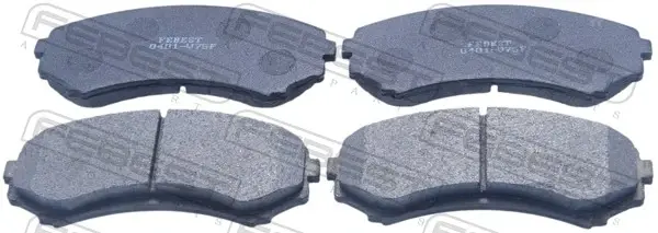 Комплект тормозных колодок, дисковый тормоз FEBEST 0401V75F (фото 1)