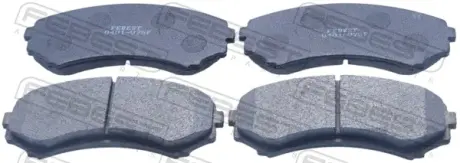 Комплект тормозных колодок, дисковый тормоз FEBEST 0401V75F