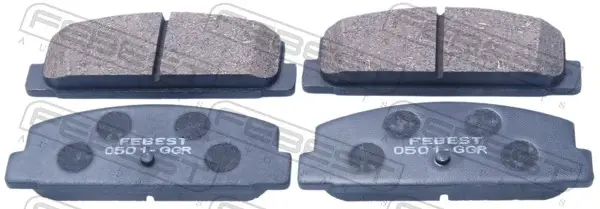 Комплект тормозных колодок, дисковый тормоз FEBEST 0501GGR (фото 1)