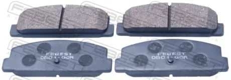 Комплект тормозных колодок, дисковый тормоз FEBEST 0501GGR
