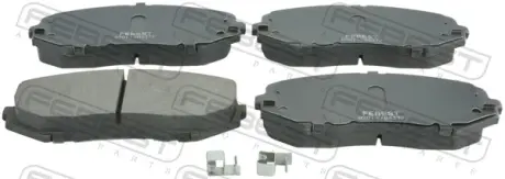Комплект тормозных колодок, дисковый тормоз FEBEST 0701JB627F