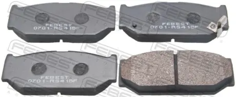 Комплект тормозных колодок, дисковый тормоз FEBEST 0701RS415F