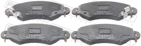 Комплект тормозных колодок, дисковый тормоз FEBEST 0701WRF