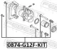 Направляющие втулки тормозного суппорта FEBEST 0874G12FKIT (фото 2)