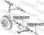 Болт з ексцентриком ремкомплект FEBEST 1429002KIT (фото 2)