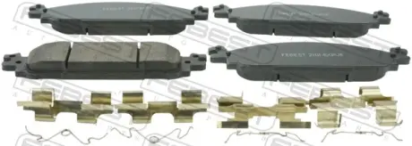Колодки тормозные передние комплект FEBEST 2101EXPVF