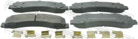 Колодки тормозные передние комплект FEBEST 2101F150V2F