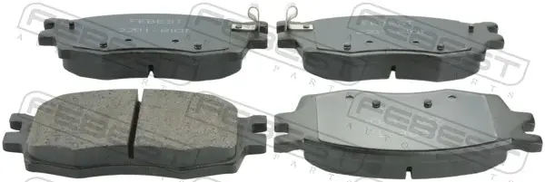 Комплект тормозных колодок, дисковый тормоз FEBEST 2201RIOF (фото 1)