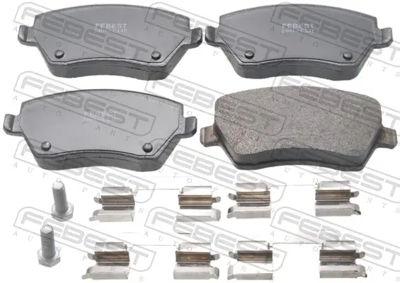 Комплект тормозных колодок, дисковый тормоз FEBEST 2401CLIF (фото 1)