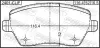 Комплект тормозных колодок, дисковый тормоз FEBEST 2401CLIF (фото 2)