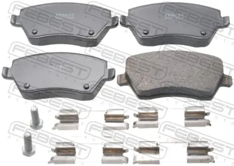 Комплект тормозных колодок, дисковый тормоз FEBEST 2401CLIF
