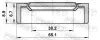 САЛЬНИК OPEL, CHEVROLET 38.2X65.1X6.7X8.9 (вир-во) FEBEST 95GCW40650709R (фото 2)