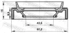 Сальник приводу 43.5X61.2X10X15 HILUX/L200 2.4-2.8 14- FEBEST 95JAS45611015L (фото 2)