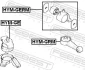 Подушка двигуна (передня) Hyundai Getz 1.1-1.6 02-10 FEBEST HYMGE (фото 2)