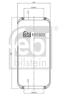 Подушка амортизуюча FEBI BILSTEIN 101303