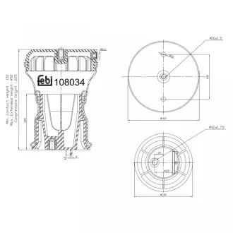 Пневмоподушка FEBI BILSTEIN 108034