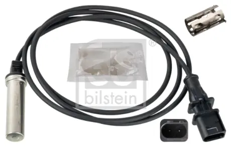 Датчик ABS задн Лів (прямий, 1450мм, 2pin) MERCEDES ACTROS MP4 / MP5, ANTOS, AROCS, ECONIC 2 FEBI BILSTEIN 172410